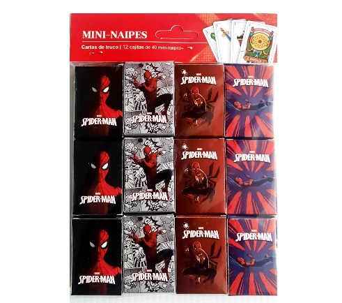 MINI NAIPE SPIDERMAN x 12